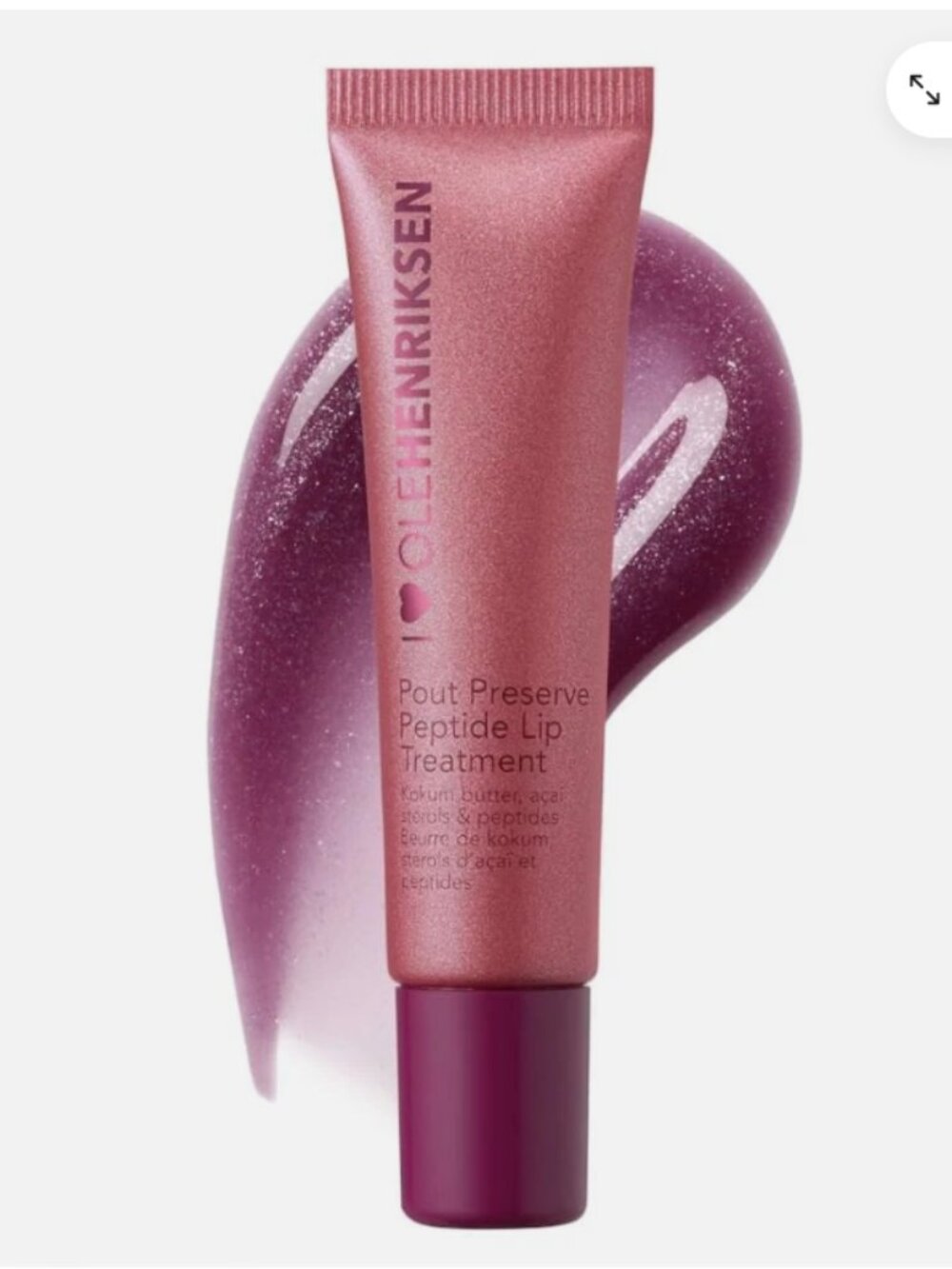 OLE HENRIKSEN Pout Preserve Hydrating Peptide Lip Lingonberry Jam-Glimmer